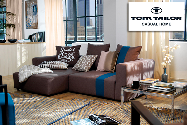 Tom Tailor Möbel, Sofa mit Kissen